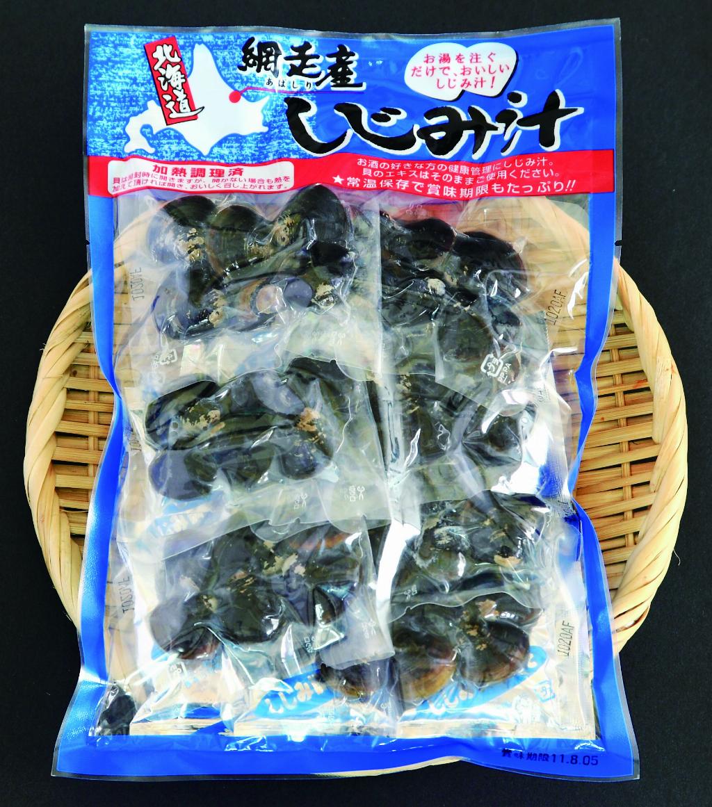 【網走産　大和しじみ】　しじみのみそ汁　6粒入　7袋
