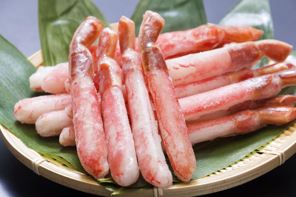【送料込】生冷凍ずわい蟹　棒ポーション　500ｇ　刺身可